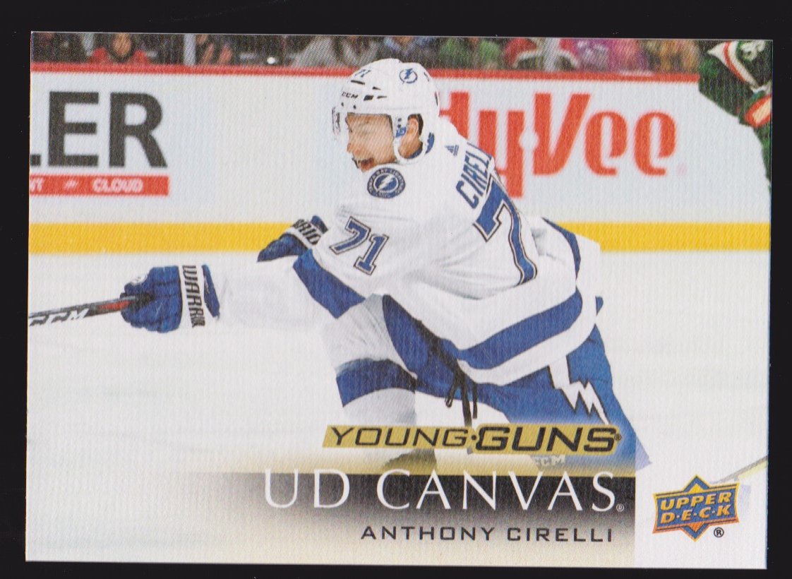 (image for) 2018-19 Upper Deck Canvas #C236 Anthony Cirelli YOUNG GUNS RC YG